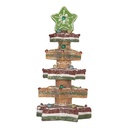 Decoratie kerstboom met LED 15x15x29 cm / 3xAAA