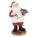 Décoration de Noël père Noël Rouge Blanc 8x6x13 cm