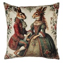 Cushion filled Beige Red 45x45x4 cm