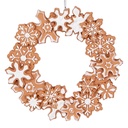 Décoration pendentif Couronne Marron Blanc Ø 18x2 cm