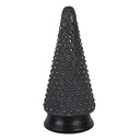Weihnachtsdeko Weihnachtsbaum Goldfarbig Grau Ø 14x31 cm