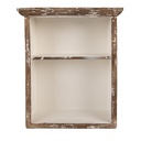 Wall Cupboard Brown White 36x15x43 cm