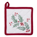 Pot Holder Kids White, Red 16x16 cm