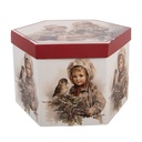 Boules de Noël set de 14 Blanc Couleur or 8x8x8 cm