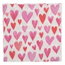 Tovaglioli di carta Bianco Rosa 33x33 cm (20)