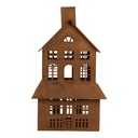 Decoratie huis 16x10x31 cm