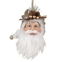 Anhänger Weihnachtsmann Weiß 10x9x28 cm