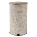 Pattumiera a pedale Bianco 26x30x46 cm / 12000 ml
