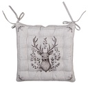 Stuhlkissen Schaumstoff Beige Braun 40x40x4 cm