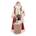 Weihnachtsdeko Weihnachtsmann Beige Rot 15x14x29 cm