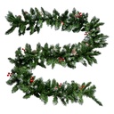 Decoration Garland Green Red 270x7x7 cm