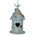 Birdhouse Blue Green 16x19x29 cm