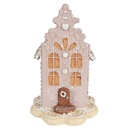 Decoration house Pink 13x13x20 cm