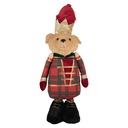 Decoration Bear Brown Red 25x15x60 cm