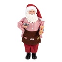 Decoratie kerstman 22x19x45 cm