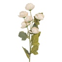 Decorative Artificial Branch with flowers White Green 10x10x63 cm