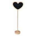 Blackboard on stand Black Brown 8x5x27 cm