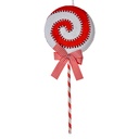 Décoration de Noël Pendentif Sucette Rouge Blanc 18x4x45 cm