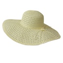 Cappello da Sole Donna Beige 57 cm