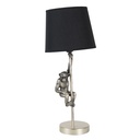 Table Lamp Monkey Black Silver Ø 20x49 cm E27/max 1x60W