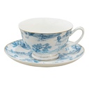 Tazzina caffè con piattino Blu 12x10x6 cm / Ø 15x2 cm / 250 ml