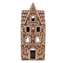 Waxinelichthouder huis 7x7x17 cm