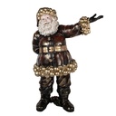 Weihnachtsdeko Weihnachtsmann Rot Goldfarbig 58x33x76 cm