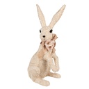 Statua Decorativa Coniglio Beige 25x19x54 cm