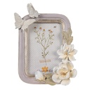 Bilderrahmen Violett Silberfarbig 17x3x23 cm / 10x15 cm