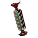 Boule de Noël Rouge Vert Ø 4x15 cm