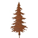 Gartenstecker Weihnachtsbaum Braun 11x1x52 cm