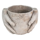 Blumentopf für Innen Grau 21x16x15 cm