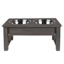 Dieren voerbak 40x22x18 cm / 2x500 ml