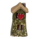 Decoratie huisje 5x5x10 cm
