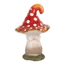 Decorazione Fungo Rosso Bianco 11x11x16 cm