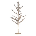Deko Baum Silberfarbig Weiß 9x9x50 cm
