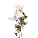 Rami Artificiali Decorativi con fiori Bianco Verde 14x14x120 cm