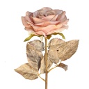 Dekorativer Zweig mit Blumen Rosa 63 cm
