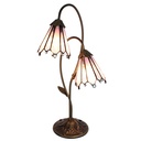 Wall Lamp Tiffany Pink Brown 35x18x61 cm E14/max 2x25W
