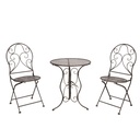 Tafel + 2 stoelen Ø 60x70 / 40x40x92 cm (2)