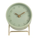 Horloge de table Vert Couleur or 12x11x15 cm / 1xAA