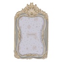 Picture Frame Grey Gold colored 13x2x21 cm / 10x15 cm