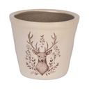 Pot de fleurs d'intérieur Beige Marron Ø 12x11 cm