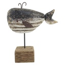 Decoratie walvis 22x8x25 cm