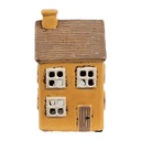 Waxinelichthouder huis 9x9x15 cm
