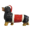 Boule de Noël Marron Rouge 12x4x9 cm