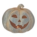 Decorazione Zucca Grigio Beige 38x35x32 cm
