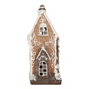 Décoration Maison avec LED Marron Blanc 15x9x20 cm