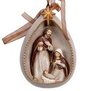 Pendentif de décoration groupe de Noël Beige Marron 8x4x11 cm