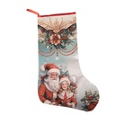Decoratie kerstsok 29x1x48 cm